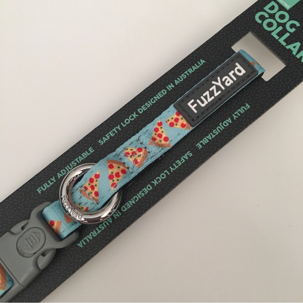Dog Collar (S) Pepperoni Pizza Print for Small Dogs Adjustable NEW FuzzYard